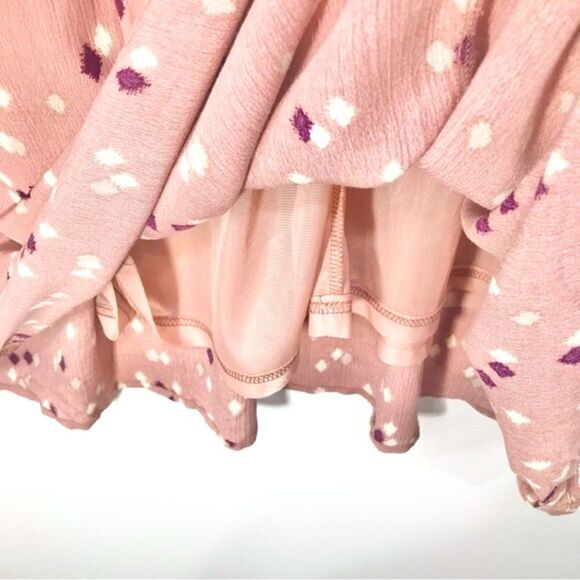 Orange Creek LA Gliks Mauve Pink Modest Diamond Print Long Sleeve Dress NEW - Picture 15 of 16